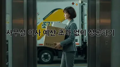 사무실 이사, 예산 초과 없이 성공하기!